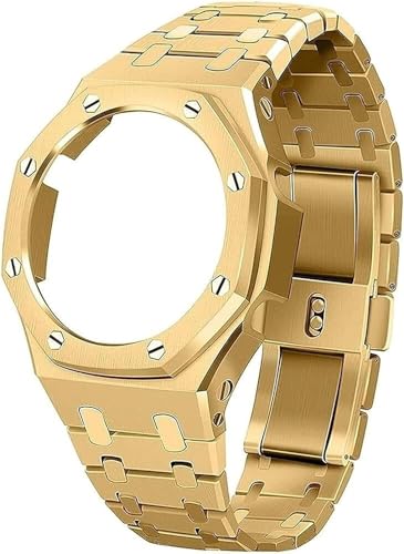 Kit Casio GA2100 acier inoxydable : boîtier et bracelet luxe