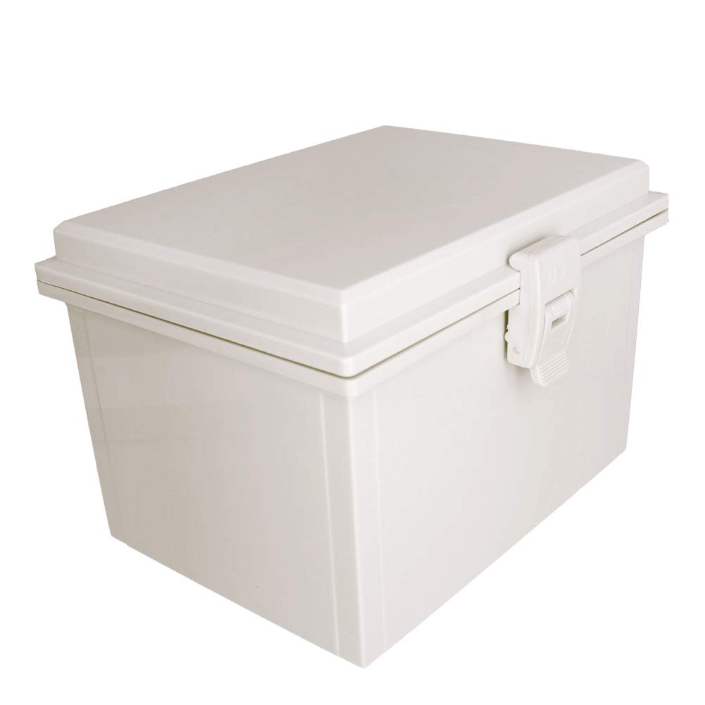 Fielect ABS Plastic Electronic Junction Box Dustproof Waterproof IP66 Junction Box Hinged Shell Universal Electrical Project Enclosure Case Gray 7.87"x5.91"x5"(200x150x130mm)