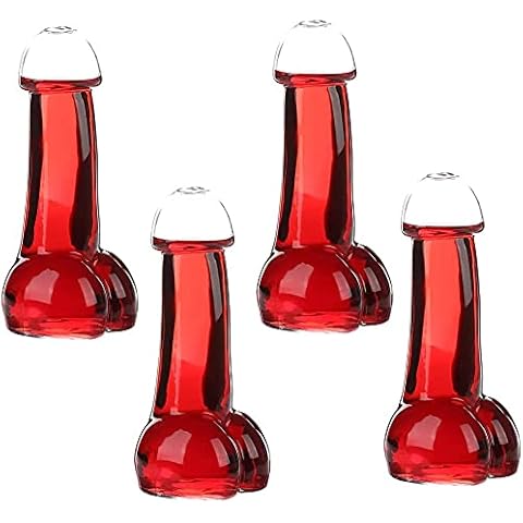 Lazyspace 4P Creative High Boron Cocktail Glasses Cup, Creative Funny Cocktail Wine Glass,Beer Juice Cup Cocktail Glasses,Novelty Drink Cup, Novelty Drink Cup for KTV Bar Night Party Cover