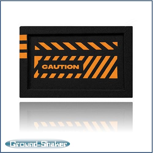 Image of 30HZ Reinforced Competition Single Ported Sub Box Sub Woofer Enclosure Speaker Box Car Audio Subwoofer Ground Shaker Box Ground-Shaker (Orange, 12 inch)