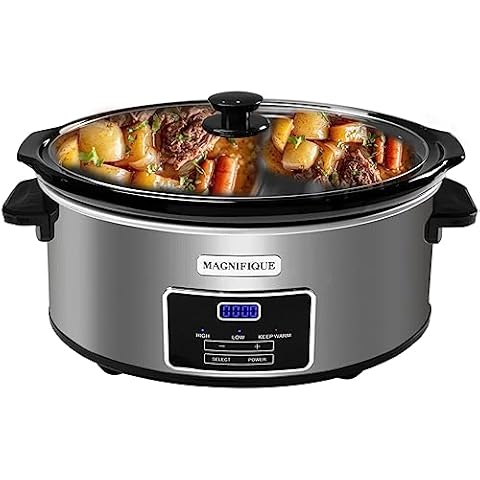 ZingCook 7-Quart Programmable Slow Cooker Cover