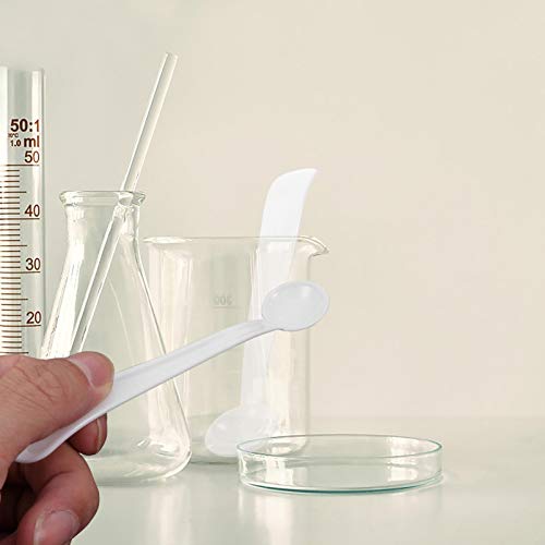 POPETPOP 100 Stks Mini Plastic Schepjes Maatlepels Lab Kleine Lepels Met Lange Steel Voor Poeders - Image 5