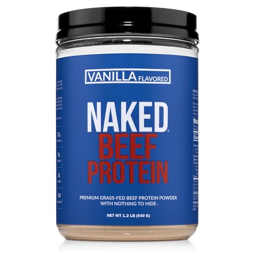 Image of NAKED Vanilla Beef Protein Isolate - Grass Fed European Beef Bones, 21g Protein & Collagen Amino Acids, Dairy Free, No Artificial Ingredients, Paleo Keto Carnivore Friendly - 20 Servings