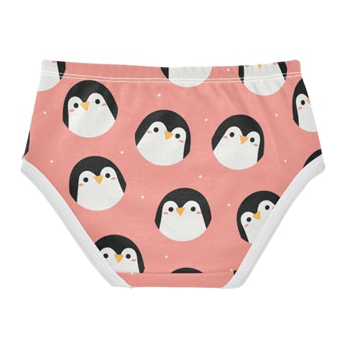 Wusikd Cartoon Penguin Girls' Underwear Cotton Girls Briefs Soft Toddler Underwear 8T Multi2