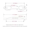 Heavy Duty Battery Hold Down Sets,With Billet Aluminum Battery Tie Down Bracket And 18-8(304) Stainless Steel J bolts(Black, 10 inch bolts)