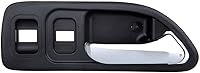 Vista 2 de SCITOO Pasajero delantero interior derecho ajuste para 1994-1997 para Honda para Accord 1 pieza cromo negro reemplazo de manija de puerta