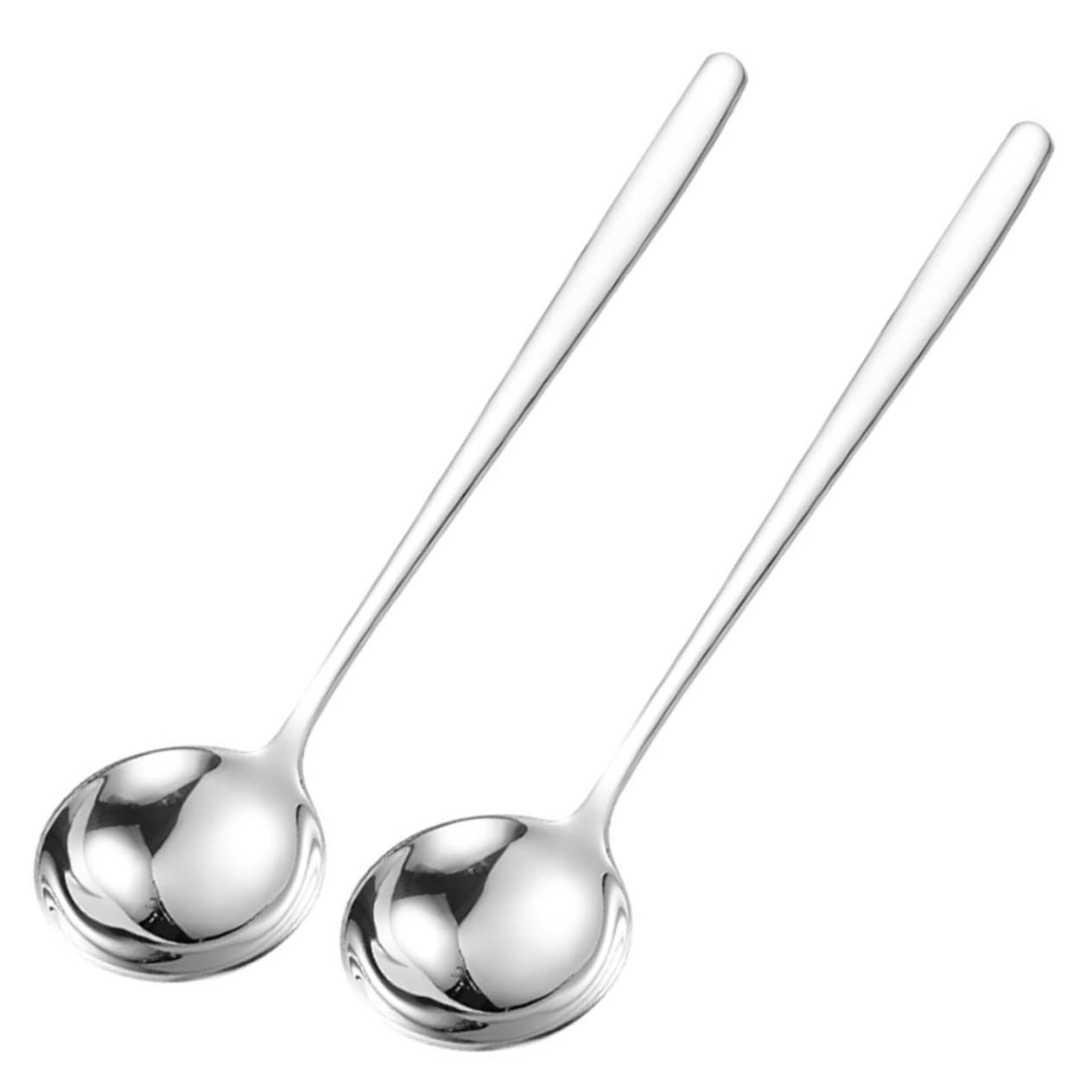 Amosfun 6 Pz Cucchiaio in Acciaio Inossidabile Cucchiaio Di Riso Da Minestra Multifunzione Di Porridge Paletta Da Tè Cucchiai Da Mestolo Cucchiai Per Mescolare Silver