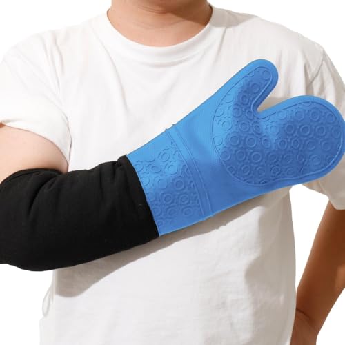 Extra Long Silicone Oven Mitts