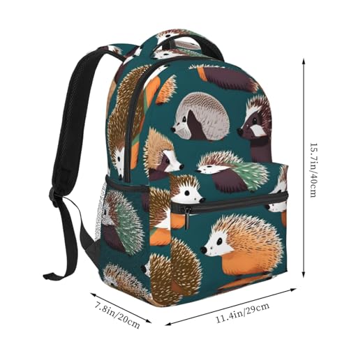 Sac à dos imperméable hérisson grand compartiment et 4 poches - 2