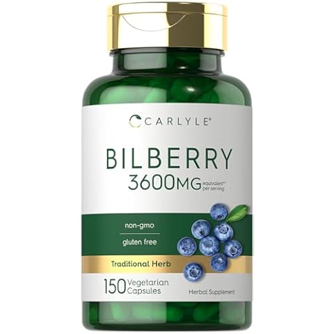 Carlyle Bilberry Extract Capsules 3600mg Cover