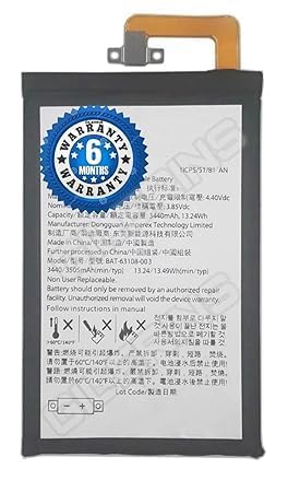 Image of Original BAT-63108-003 Battery for BlackBerry Keyone TLP034E1 / Alcatel DK70 DTEK70 Battery with 6 Month Warranty** (EE214)