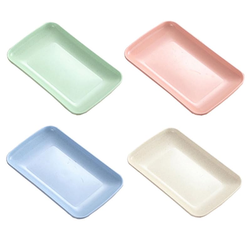 Juego de 4 platos rectangulares para sushi