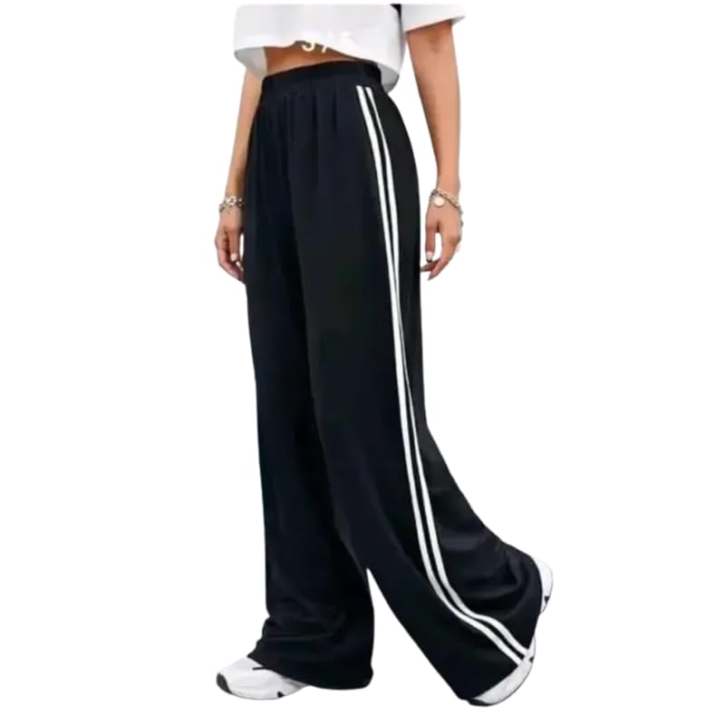 iknaa Women’s Cotton Blend Stripe Trousers | Comfortable Straight Fit Pants for Office, Casual Outings Lightweight, Breathable Workwear Bottoms for Modern Women-picture-54