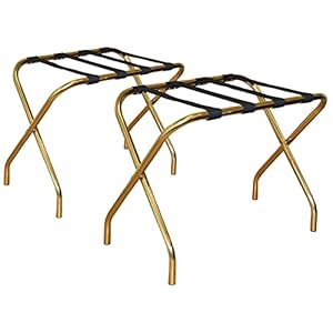 Harbour Housewares Gold Klappbarer Kofferständer 2er-Pack