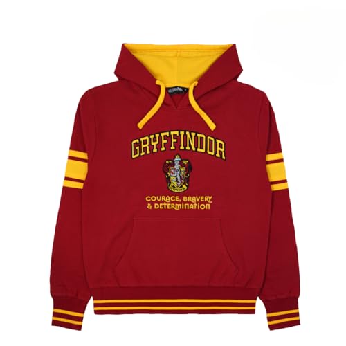 Sweat à capuche Gryffondor unisexe en coton brodé Harry Potter