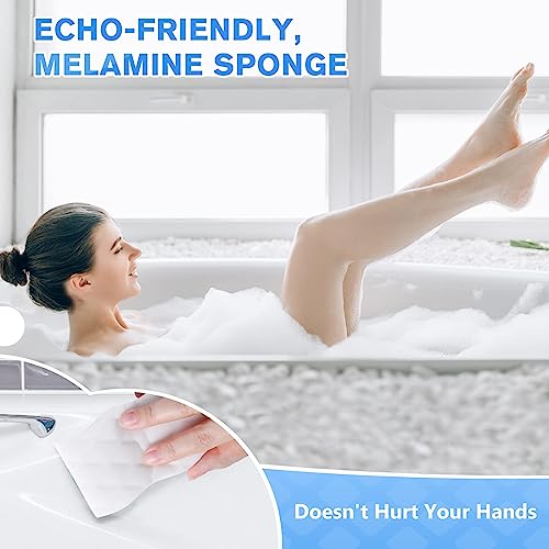 image for squish Magic Sponge Eraser, 10 Count Magic Cleaning Pads for Walls Ove