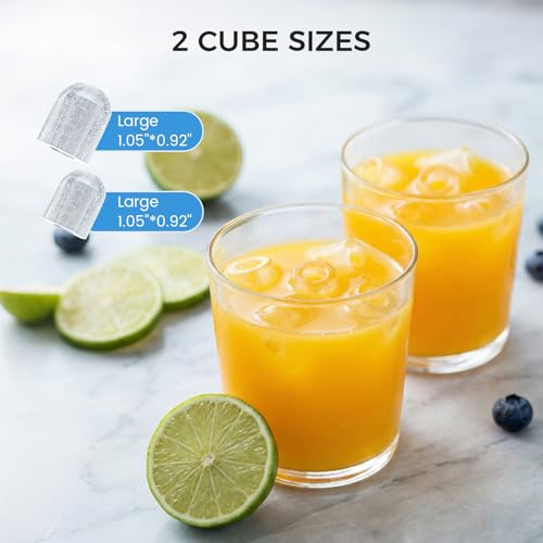 Image of COWSAR Ice Maker Countertop, Portable Ice Machine with External Water Tank, 8 Cubes in 6 Mins, 26 lbs /24Hrs, Self-Cleaning Quiet Compact Commercial Ice Makers for Home, RV, Camping, Black