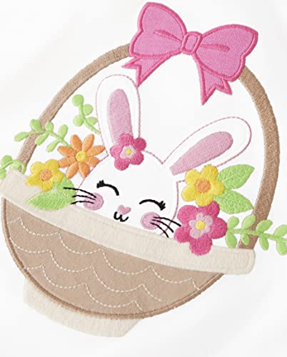 Gymboree,Girls,And Toddler Embroidered Graphic Long Sleeve T-Shirts,Bunny Basket,8 #TOP2