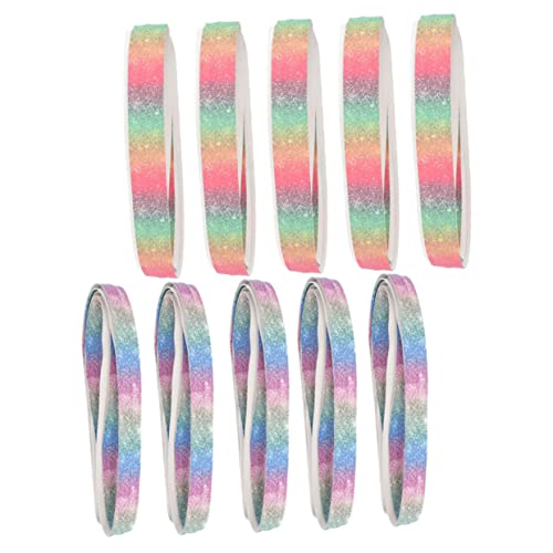 POPETPOP Tennis Racket Grip Tapes 10 Pack Badminton Racket Sweatband Anti-Slip Lightweight Stretchy