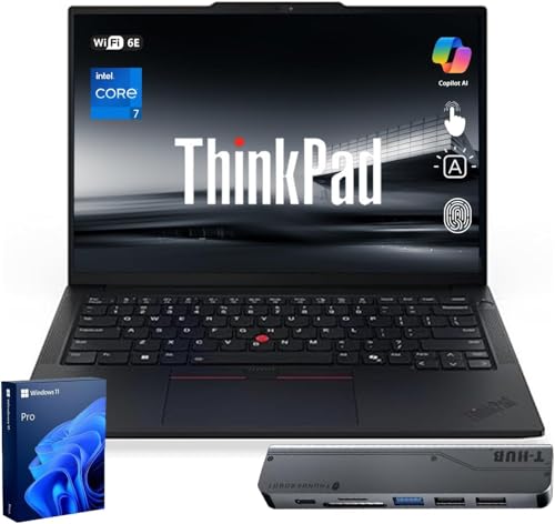 Image of Lenovo ThinkPad T14 Intel Core Ultra 5 225U Business AI Laptop, 24GB 1TB
