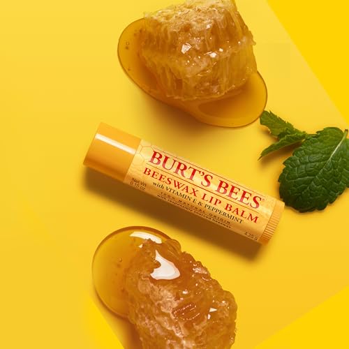 Image of Burt's Bees Lip Balm, Original Beeswax, 0.15 oz., 12 Tubes | Lip Moisturizer with Beeswax, Tint-Free, 100 Percent Natural Origin Conditioning Treatment, Easy to Take Anywhere