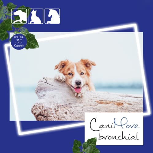 CaniMove bronchial Maxi - 30 Kapseln für Hunde zur Unterstützung der physiologischen Atemfunktion und Linderung von Hustenreiz, für Hunde ab 10 kg Körpergewicht