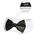 Bowtie for Dog, KOOLMOX Dog Bow Tie Collar Black, Adjustable White Dog Tuxedo Collar with Black Dog Neck Bow Tie for Medium Large Boy Dog Wedding Formal Tuxedo Suit Tux Outfits Birthday Costumes