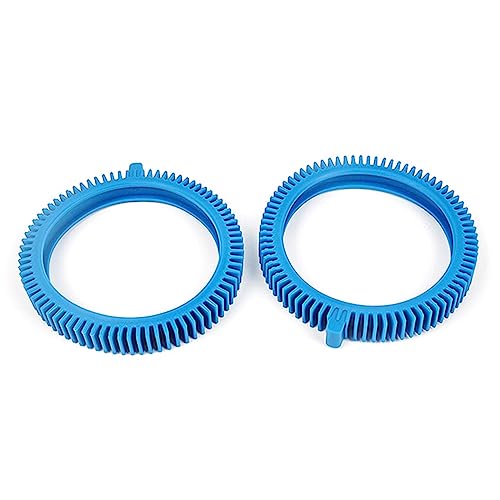 MOOKEENONE 2X Kit de pneu frontal azul com super corcunda para substituição de limpadores de piscina