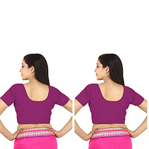 Image of Namita Women's Rubia Cotton Solid Half Sleeve Blouse