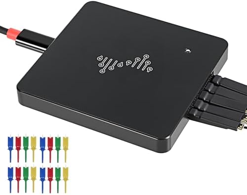 USB Logic Analyzer, 16 Channels, 400MHz Sampling Rate, 16G Sampling Depth, 256Mbits Memory, USB 2.0 Interface for PC Analysis on WinXP/10 Mac OS Linux (DSLogic Plus)