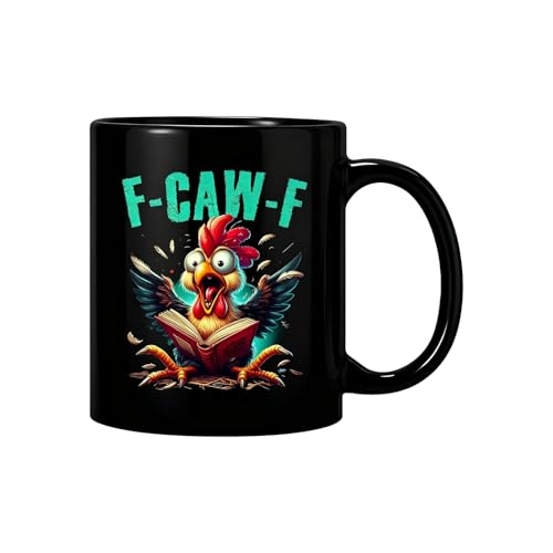 Taza de gallo – Lindo vaso de cerámica para uso doméstico | Taza artística de animales de granja con acabado brillante y estilo de gran capacidad para mesa de desayuno, cafetería, Pascua, cumpleaños y
