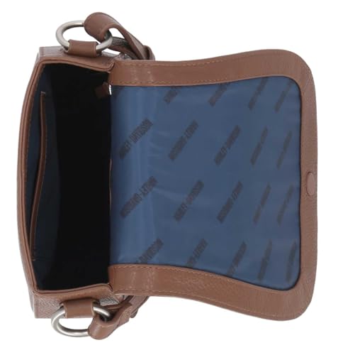 Harley-Davidson Women's Vintage Rivet Genuine Leather Crossbody Purse, Brown2