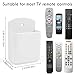 2 Pack White Remote Control Holder, Self adhesive Wall Mount Storage Box for TV and Air Conditioner Remote Controls, Pen Holder Organizers and Accessories for Home Office School
