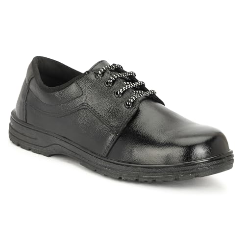 STONIX™ Safety Shoes for Men, Steel Toe, Genuine Leather, Light Weight, Black, Size-09UK (B0CNVK5L67) Amazon Price History, Amazon Price Tracker