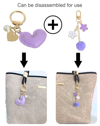 Image of Bag Charm KeyChain - Purse Wallet Chain & Charms Accessories for Handbags- Stocking Stuffers Gifts for Women Girls