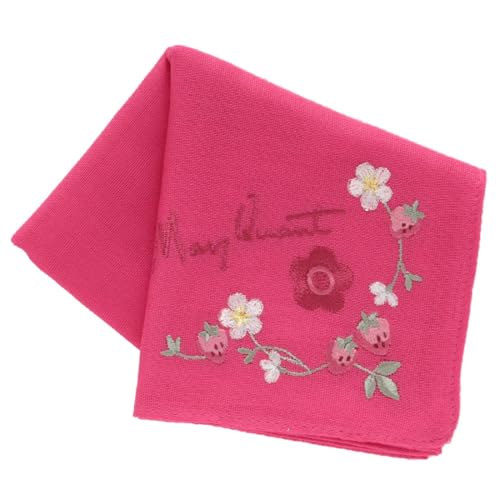 【単品】カラーローズ ガーゼ 薔薇 ハンカチ 女性 レディース 婦人 35cm 綿100%