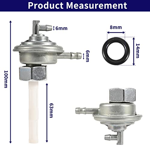 Trkimal Two head Gas Fuel Switch Pump Valve Petcock for GY6 50cc 139QMB Twister 150cc 157QMJ Go Kart ATV Moped Scooter - Image 4