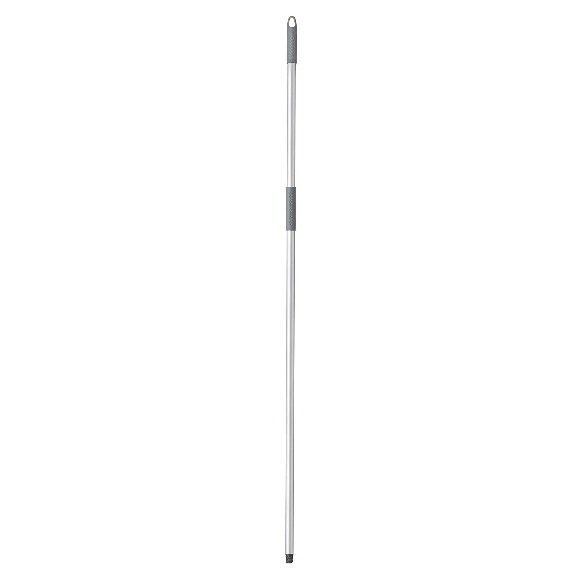 Mery | Bastone in Alluminio | Bastone per Scope e Mop | Filettatura Universale | Resistente | Leggero | Grigio | Misure: 140 cm