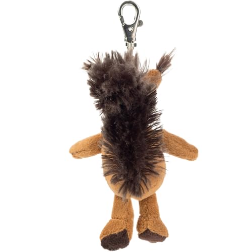 Plüsch-Anhänger Eichhörnchen „Luzy“ – Schaffer 0250 - ca. 12 cm - Niedlicher Schlüsselanhänger & Taschenanhänger mit Karabiner - Weich & hochwertig - Geschenkidee für Kinder & Erwachsene - braun-weiß