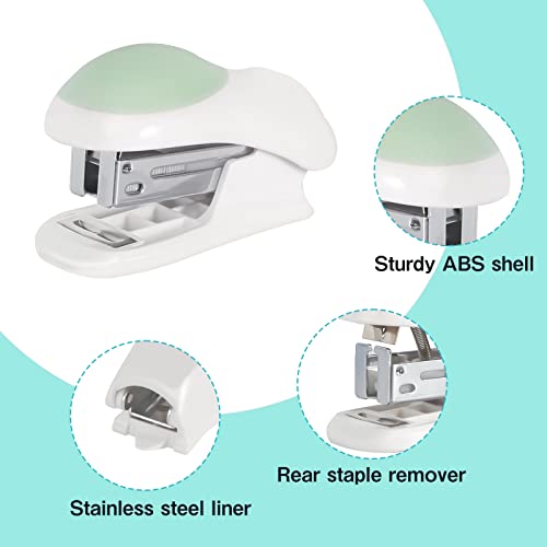Mini Heftgerät, 3 Pack Mini Tacker Set Tacker Klein Mini Tacker Heftgerät Klein Staple Set, Manueller Tischhefter mit Heftklammern für Schulen Arbeitsplätze Familien