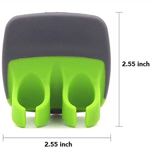 4Pcs Palm Fruit Peeler - Silicone Finger Grips Peeler For Vegetables Finger Potato Peeler Hand Rubber Finger Grips Peeling Tools For Carrot Cucumber Pumpkin 2.5 * 2.5Inch (Assorted Colors) #TOP1