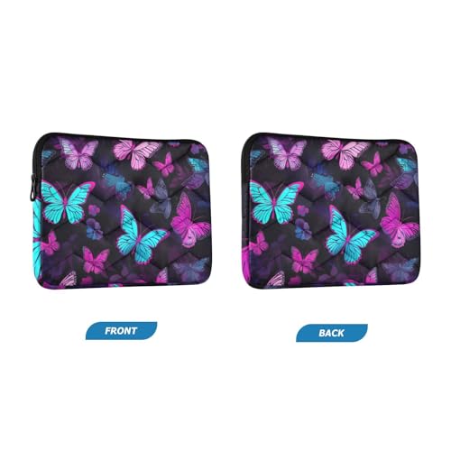 Funda para laptop 13-14 pulgadas con diseño mariposas coloridas miniatura 2