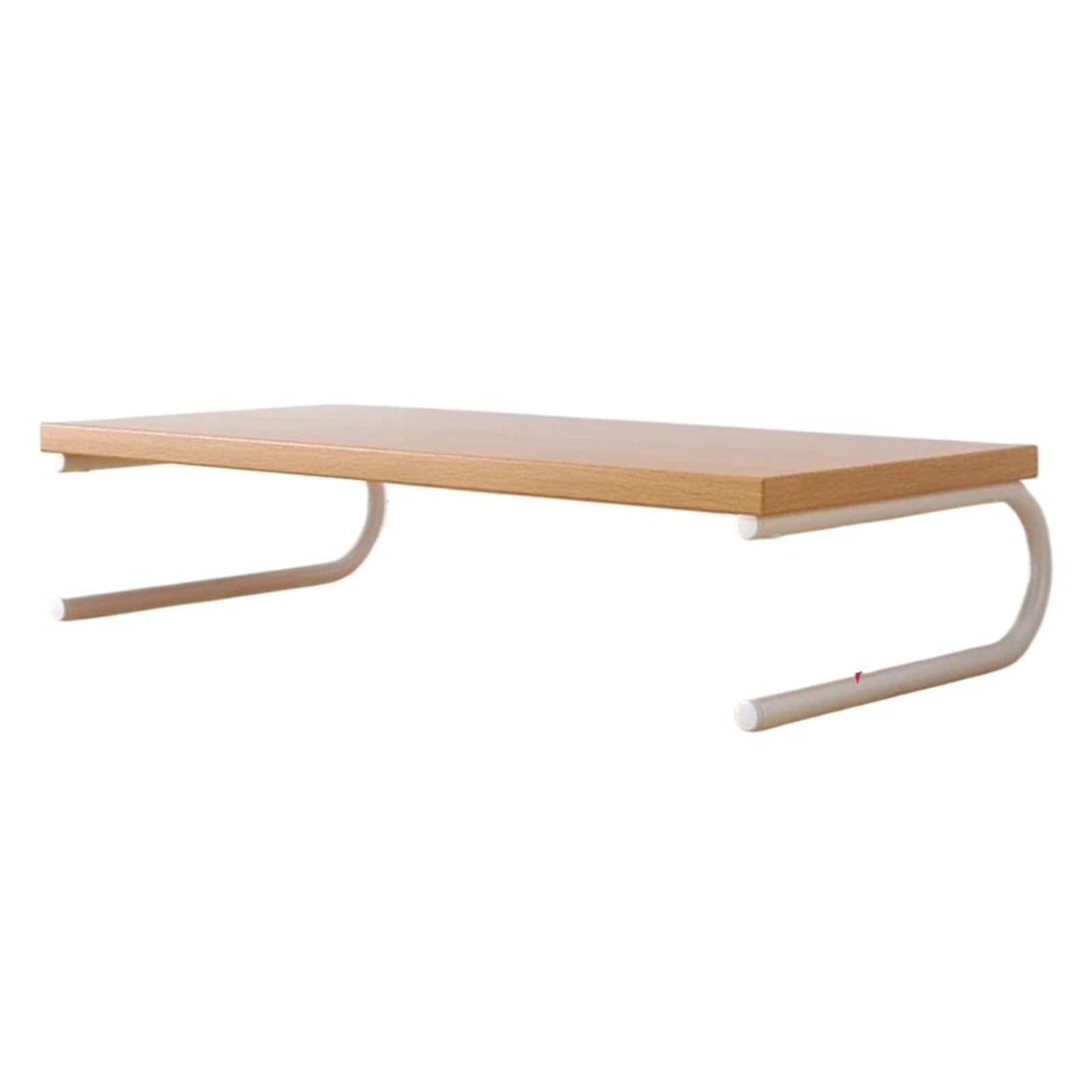 Support ordinateur portable au design epure pour ecran et rangement de bureau