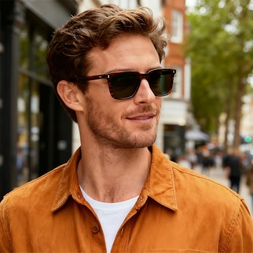 Image of STGATN Polarized Sunglasses for Men and Women, UV400 Protection Trendy Retro Sun Glasses for Driving Outdoor Hiking Fishing