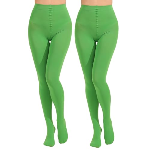 Image of Paralinda 2 Pairs Women's Solid Color Tights 80D, Soft Opaque Microfiber Tights