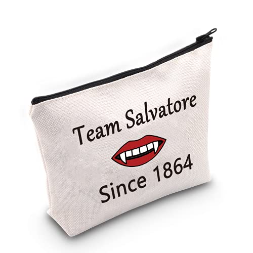 LEVLO El equipo de regalo de los amantes de los vampiros Damon Stefan Salvatore desde 1864 Bolsas de maquillaje Vampiro Fandom Regalo para fans, Salvatore Cover