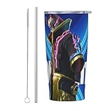 フォートナイト ステンレススチール 真空断熱タンブラー 蓋/ストロー付き ステンレスボトル スポーツ飲料対応 保温 保冷 漏れない 590ml 水筒 持ち運び 漏れにくい 洗いやすい 部活 通勤 車用 プレゼント