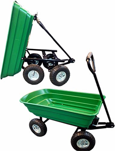 Image of Grafter Garden Dump Trolley Tipping Cart 250kg 75L