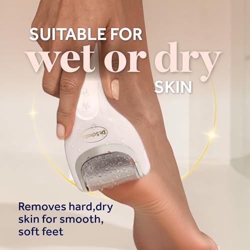 Dr. Scholl's Pedi Perfect Luxe - Electric Foot File & Nourishing Cream Pedicure Kit, Removes Hard Skin for Soft Smooth Feet, Waterproof, Rechargeable with 90-Minute Run Time, Includes x3 Roller Heads - image 9