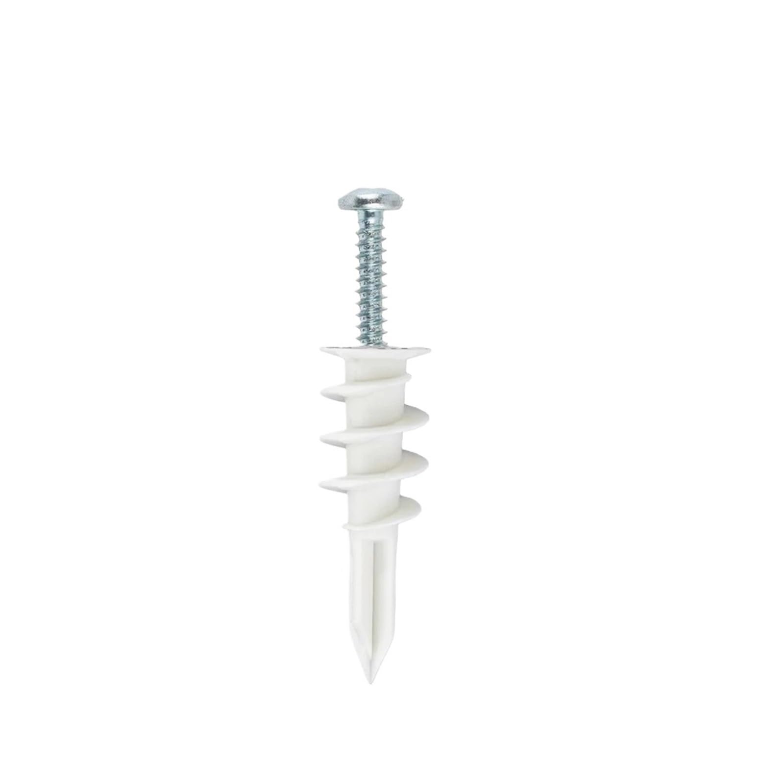 AYUWQZX Self Drilling Drywall Anchors with Screws Kit, Self Drilling Anchor Screws Zinc Plated Drywall Anchors 60/120/240 Pcs 2 Sets(120pcs)